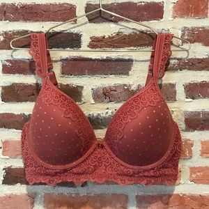 Aerie Longline Lace Bra 36DD padded Underwire